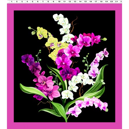 Orchid Fancy Panel by By Cedar West for Clothworks