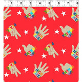 You Are Amazing High 5 Red by Katie Webb for Clothworks