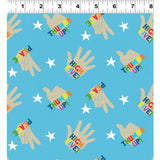 You Are Amazing High 5 Blue by Katie Webb for Clothworks