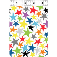 You Are Amazing Stars White/Multi by Katie Webb for Clothworks