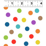 You Are Amazing Dots White Multi by Katie Webb for Clothworks