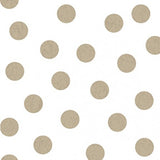 You Are Amazing Dots White/Taupe by Katie Webb for Clothworks