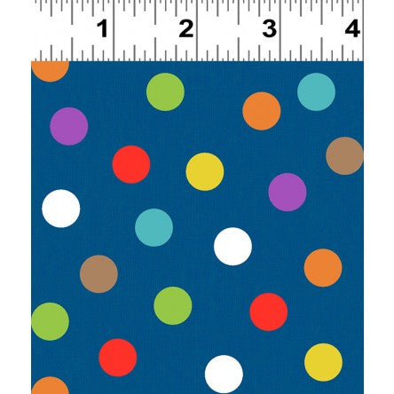 You Are Amazing Dots Blue/Multi by Katie Webb for Clothworks