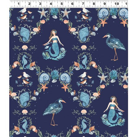 By the Seashore: Mermaids (Blue)